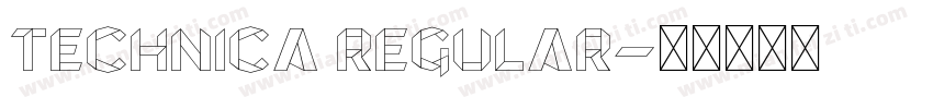 Technica Regular字体转换